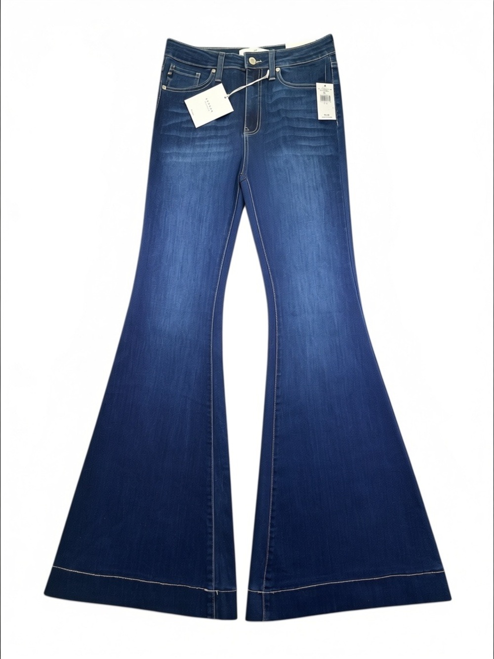 Kancan Braelynn High Rise Super Flare Jeans NWT Size 27/34 - Picture 4 of 13